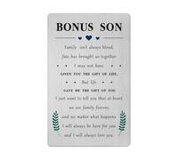 Valentines Day Card for Bonus Son Stepson Step Unbiological Adopted Son Birthday Wedding Day Easter Graduation Gift