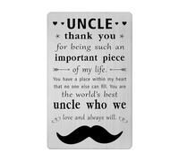 Valentines Day Card for Uncle - Gifts for Uncle Birthday Wedding Easter Father's Day Presents from Niece Nephew