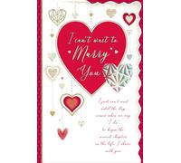 Valentine's Day Card, I Can't Wait To Marry You - 12 x 8 inches - Regal Publishing