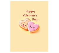 Valentines Day Card, Open Happy Valentines Day - 8 x 6 inches - Piccadilly Greetings