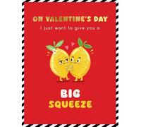 Valentines Day Card, Open On Valentines Day Big Squeeze Humour - 8 x 6 inches - Piccadilly Greetings