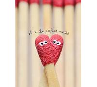 Valentines Day Card, Open We are The Perfect Match - 8 x 6 inches - Piccadilly Greetings