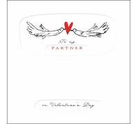 Valentines Day Card Partner - Two Doves Holding A Heart