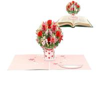 Valentine's Day Card, Romantic Collectible as a Keepsake, 3D Pop-up Greeting Card - For Holidays, Weddings, Blessings, Girlfriend, Husband, Wife, Birthday, Mothers and
