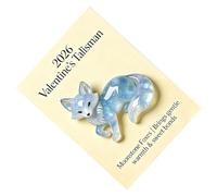Valentine's Day Card - Romantic Pocket Souvenir, Animal Figurine Card, Cute Celebration Wishes, Gift for Girlfriend, Date, Party, Wedding, Birthday, Office, Home, Bure