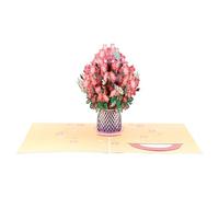 Valentine's Day Card | Romantic Postcard Home Accessory - 3D Pop-up Greeting Card, For Blessing Wishes for Wedding, Girlfriend, Husband, Wife, Birthday, Mothers and School