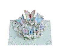 Valentine's Day Card, Surprise Butterfly Element, 20x15cm, Romantic Wedding Card, Vintage Greetings, Decorative Design, For Kids, Friends, Mother, Sister, Daughter