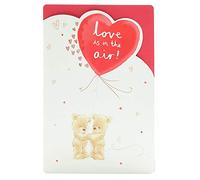 Valentines' Day Card, Teddy Bear Valentine's Day Card, Cute Valentine's Day Card for Him or Her, Romantic Card