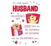 Valentines Day Card, To a Special Husband Humour- 9 x 6 inches - Regal Publishing