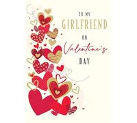 Valentines Day Card, To My Girlfriend - 9 x 6 inches - Piccadilly Greetings
