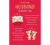 Valentines Day Card, To My Lovely Husband - 10 x 7 inches - Piccadilly Greetings