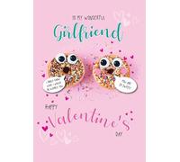 Valentines Day Card, To My Wonderful Girlfriend - 9 x 6 inches - Piccadilly Greetings