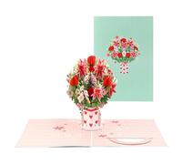 Valentine's Day Card with Congratulations - Romantic Keepsake as Home Decoration - 3D Handmade Valentine's Day Cards, for Holiday Greetings to Girlfriend, Husband, Wife, Birthday, Mothers Thank You
