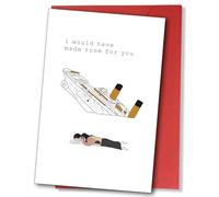 Valentine's Day Card with Titanic,Romantic Card for Him Her,Valentine's Cards for Husband Wife, Suitable for Anniversary and Birthday Gift (D Style)