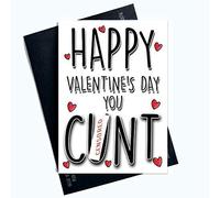 Valentines Day Cards C Word Funny Greeting Cards for Him Profanity Cards for Her Valentines Card for Boyfriend Girlfriend Husband Fiancé Fiancée LGBTQ LGBT Gifts Comedy PC697