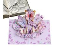 Valentine's Day Cards for Children, 3D Vintage Butterfly Decorations, Pop-up Valentine's Day Card, for Mother, Sister, Children, , Friends, Holidays, Engagement, Special Occasions, Year