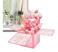 Valentine's Day Cards, Valentine's Day Pop-up Cards, Creative Greeting Card, Romantic Couple Connection Cards, Funny Valentine's Day Celebration Cards for Wedding Parties