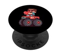 Valentines Day Chibi Man Pixel Art 67 Truck Game Humor Meme PopSockets Adhesive PopGrip
