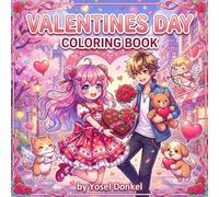 Valentines Day coloring book: Easy Valentine’s Day Coloring Book: A Fun Collection of Simple Hearts, Cute Animals, and Romantic Designs for Stress Relief and Creative Expression.