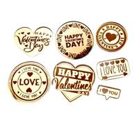 Valentine's Day Cupcake Decors,Romantic Acrylic Decorations | Heart Shaped Cake Toppers | For Baking, Cakes, Weddings And Mother's Day