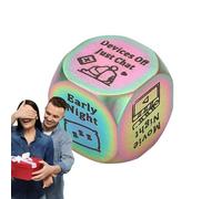 Valentine's Day Decision Cube, Couple Decision Cube - Stainless Steel Night Activities - Interactive Date Cube for Decision Making, Night Dating Decision Cube for Health
