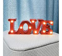 Valentine's Day Decoration for Home Valentine's Day Table Decoration Romantic Decorations LED Night Light Romantic Love Word Decoration Lamp for Valentine's Day Proposal
