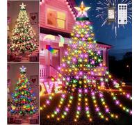 Valentine's Day Decoration Tree Lights Indoor, 2M x 16 Strands 410LED Twinkle Tree Lights with Remote/11 Modes/Timer, Waterproof String Light Plug In Fairy Lights for Outdoor Valentines Decorations
