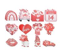 Valentine's Day Decorations, 1 Set of Slices Pendant | Valentine's Day Tree Decorations | for Engagement Home Crafts Christmas Interior and Office