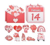 Valentine's Day Decorations for the Tree - 1 Set of Pendants as Party Gift, Tree Decorations for Valentine's Day - For Engagement, Home, Wedding Ceremony, Crafts, Christmas