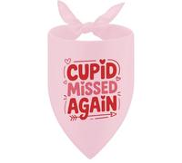 Valentine's Day Dog Bandanas for Medium Large Dogs, Red Pink Funny Triangle Love Scarf for Dogs Pets, Adjustable Bandana Gifts for Dog Owners Valentines