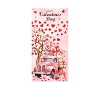Valentine's Day Door Banner Decoration Love Heart Hanging Pendant Suitable for Festival House and Party Atmospheres