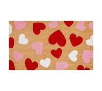 Valentine's Day Door Mat, Rubber Underside with Heart Pattern, Decoration Mat, Valentine's Day Rug for Outdoor Use, for Indoor Use, Kitchen, Entrance, Porches, Patios, Holidays, Wedding