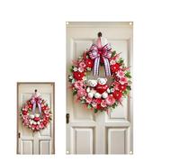 Valentine's Day Door Wreath for the Front Door - 180 x 90 cm Heart-Shaped Decoration Sign - Valentine's Day Door Wreath with Heart - for the Patio, Window, Home, Farmhouse, Apartment and Hotel