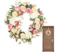 Valentine's Day Door Wreath, Valentine's Day Door Wreath, Decorative Garland in Round Shape, Handmade Decorative and Garland for the Front Door, Warm and Sweet Holiday Atmosphere This Is Perfect