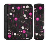 Valentine's Day Eiffel Tower Sweet Kitten Hearts Comfort Seat Covers Belt Covers for Boys Girls Strap Covers Cushion for Adults 2 Pack 10 * 7.7in