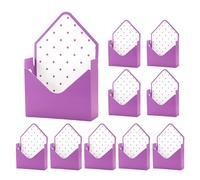 Valentines Day Envelope Box - 10-Piece Holiday Elegant Folding | Holiday Flower Arrangement Box - for Roses Carnations Storage Wrapping Women Wife Florist