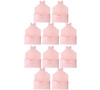 Valentine's Day Envelope Box - Pack of 10 Romantic Heart Pattern Packaging Paper, Bouquet Envelope Boxes, for Children, Family, Wife, Mother, Sister, Daughter, with Holiday Blessings for
