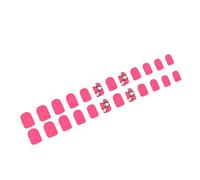 Valentine's Day False Nails Acrylic Enhancing Your Nails Art Look Colorful Heart Pattern Glossy Manicure For Women 24Pcs