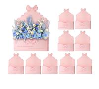 Valentine's Day Floral Envelope Box 10 Pieces Heart Pattern Packaging Paper