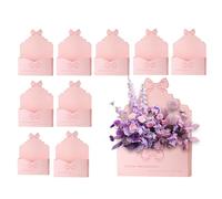 Valentine's Day Flower Envelope Box - Heart Pattern Wrapping Paper | Bouquet Holder | Decorative Gift Packaging Container Set, Romantic Floral Envelope Exhibition Package