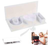 Valentines Day Flower Gift Box, I Love You Heart-Shaped Gift Box, Fillable Letters Container Decorative Cardboard Mother Day Decor Letter Shaped Box, For Candy Flowers (White)