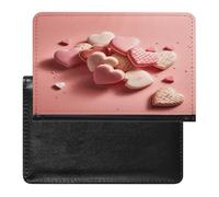 Valentine's Day Food Passport Holder for Travel Essentials Passport Wallet Cover Case PU Leather Passport Cover Passport Book Holders for Women And Men