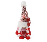 Valentine's Day For Mr and For Mrs Gnome Ornament Set, Handmade Plush Dolls to Add a Romantic and Playful Touch to Home Decor (Womens Love)