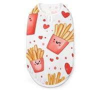 Valentines Day French Fries Dog Clothes Fashionable Sleeveless Pet Vest Puppy Breathable Shirts for Small Medium Dogs Cat 2XL