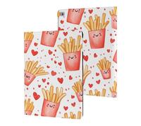 Valentines Day French Fries Slim Tablet Cases Compatible with iPad Series Without Pencil Holder Protective Cover Compatible with ipad 2017/2018/Air1/Air2 (9.7in)