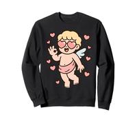 Valentine's Day, Get this funny Cupid 67 Pose Six Seven Meme Sweatshirt