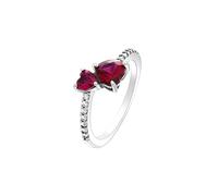 Valentine's Day Gift Red Heart 925 Sterling Silver Elegance Ring For Women Jewelry Rings For Wedding Party-9-r-5