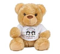 Valentine's Day Gift, When Penguins Find Their Mate Gift, Anniversary, Wedding Gifts, Soft Toys, Teddy Bear. (Brown Teddy)