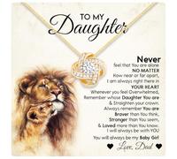 Valentines Day Gifts For Daughters From Dad, To My Daughter Necklace From Dad With Heartfelt Message & Elegant Box, Father Daughter Gifts From Dad, Father Daughter Necklace, Birthday Gift for Daughter