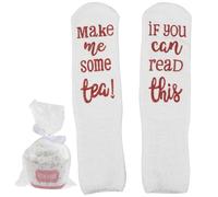 Valentine's Day Gifts for Her, Funny"if You Can Read This Bring Me Some Tea, Wine & More!” Cupcake Socks Cozy and Hilarious Novelty Socks Perfect Birthday and Lover's Gift for Women